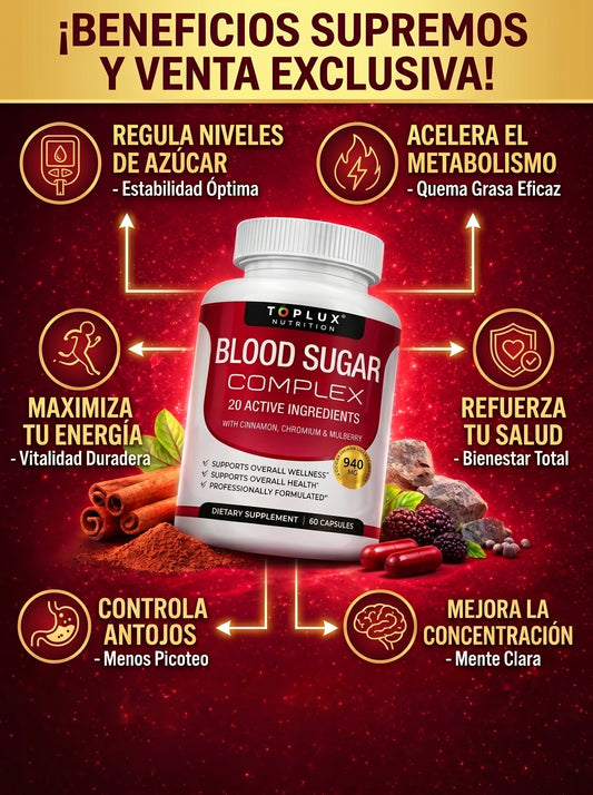 BLOOD SUGAR COMPLEX – Apoyo Natural para el Azúcar en la Sangre