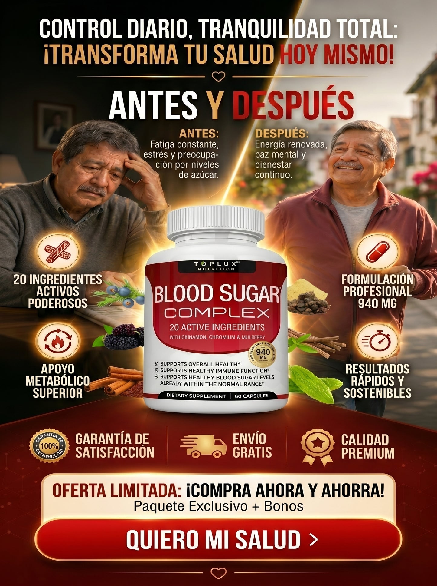 BLOOD SUGAR COMPLEX – Apoyo Natural para el Azúcar en la Sangre