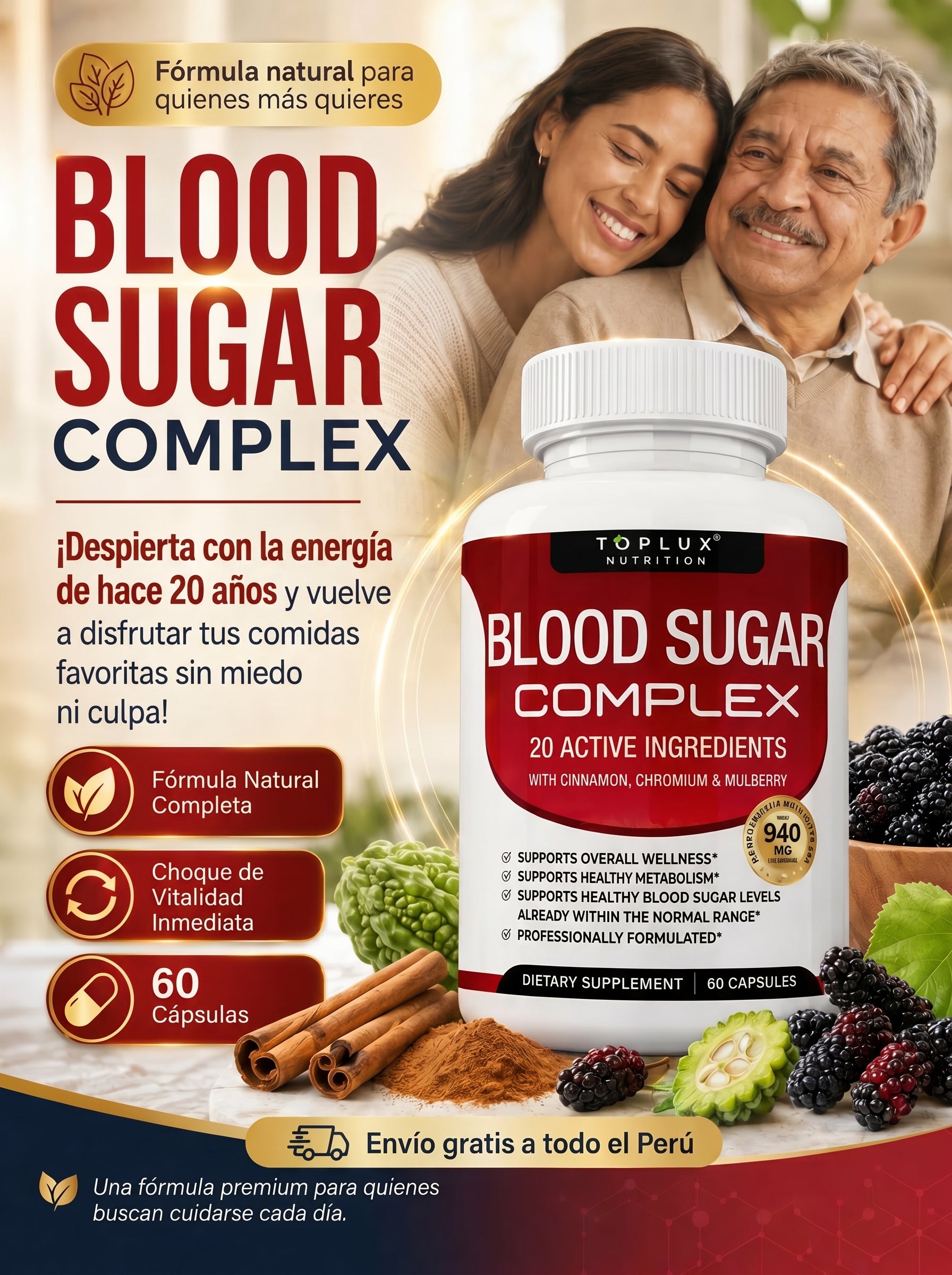 BLOOD SUGAR COMPLEX – Apoyo Natural para el Azúcar en la Sangre