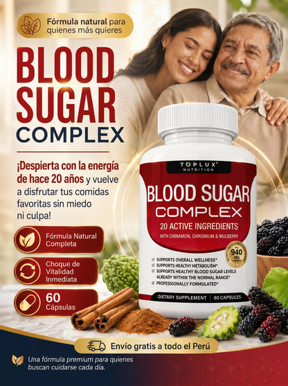 BLOOD SUGAR COMPLEX – Apoyo Natural para el Azúcar en la Sangre